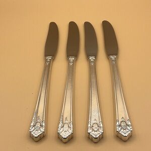 1847 Rogers Bros (IS) Her Majesty - Four Modern Hollow Knife - Grill #2